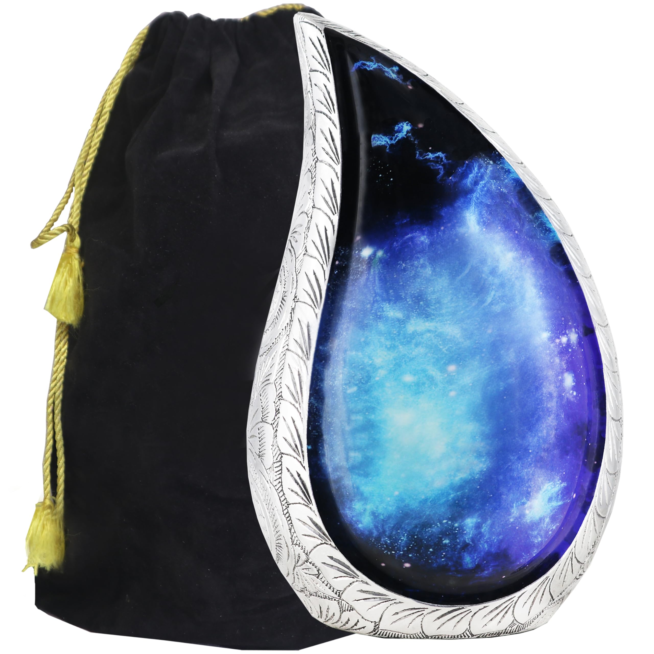 M MEILINXU Small Urns for Human Ashes Keepsake, Decorative Cremation Urns for Human Ashes - Display at Home & Niche, Aurora Bore