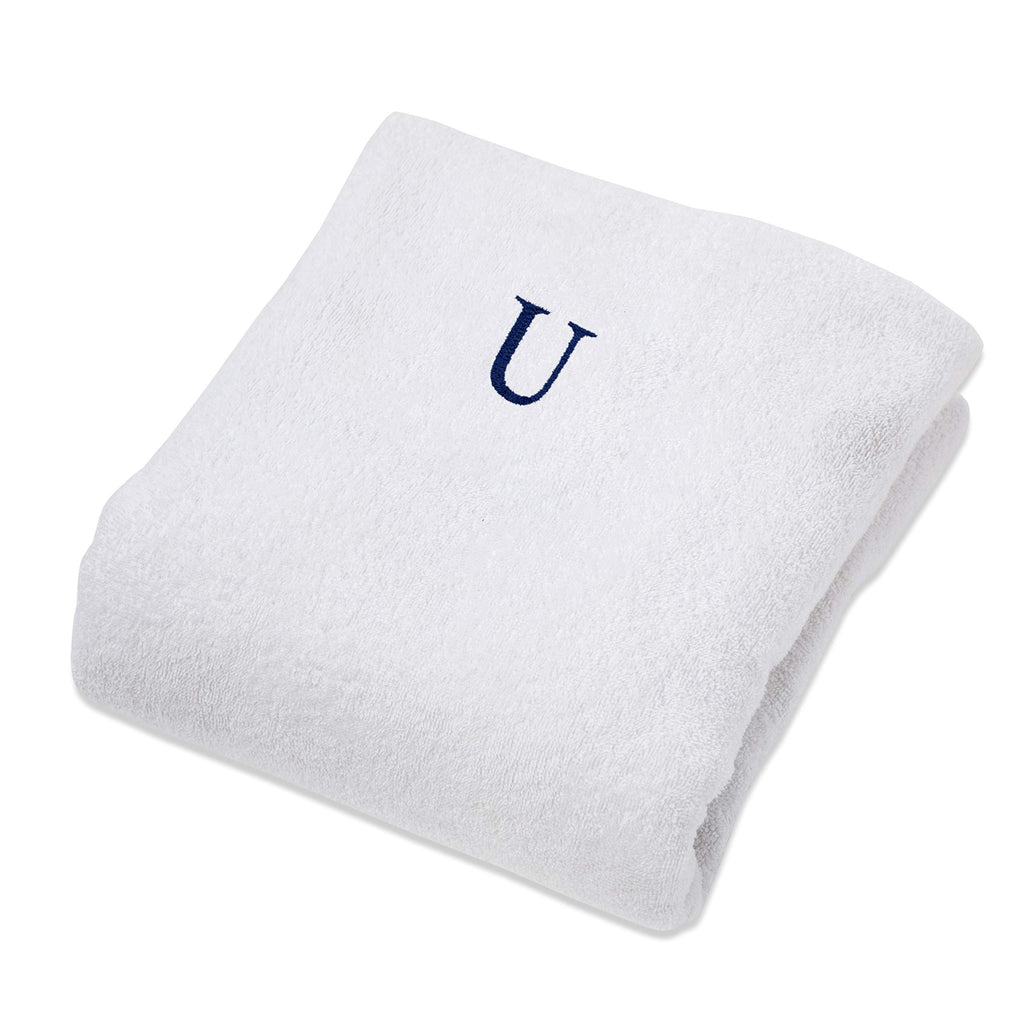 Superior 100% Cotton Towel/Lounge Chair Cover With Personalized Monogrammed Letters, Thick, Super Soft, Plush And Highly Absorbe