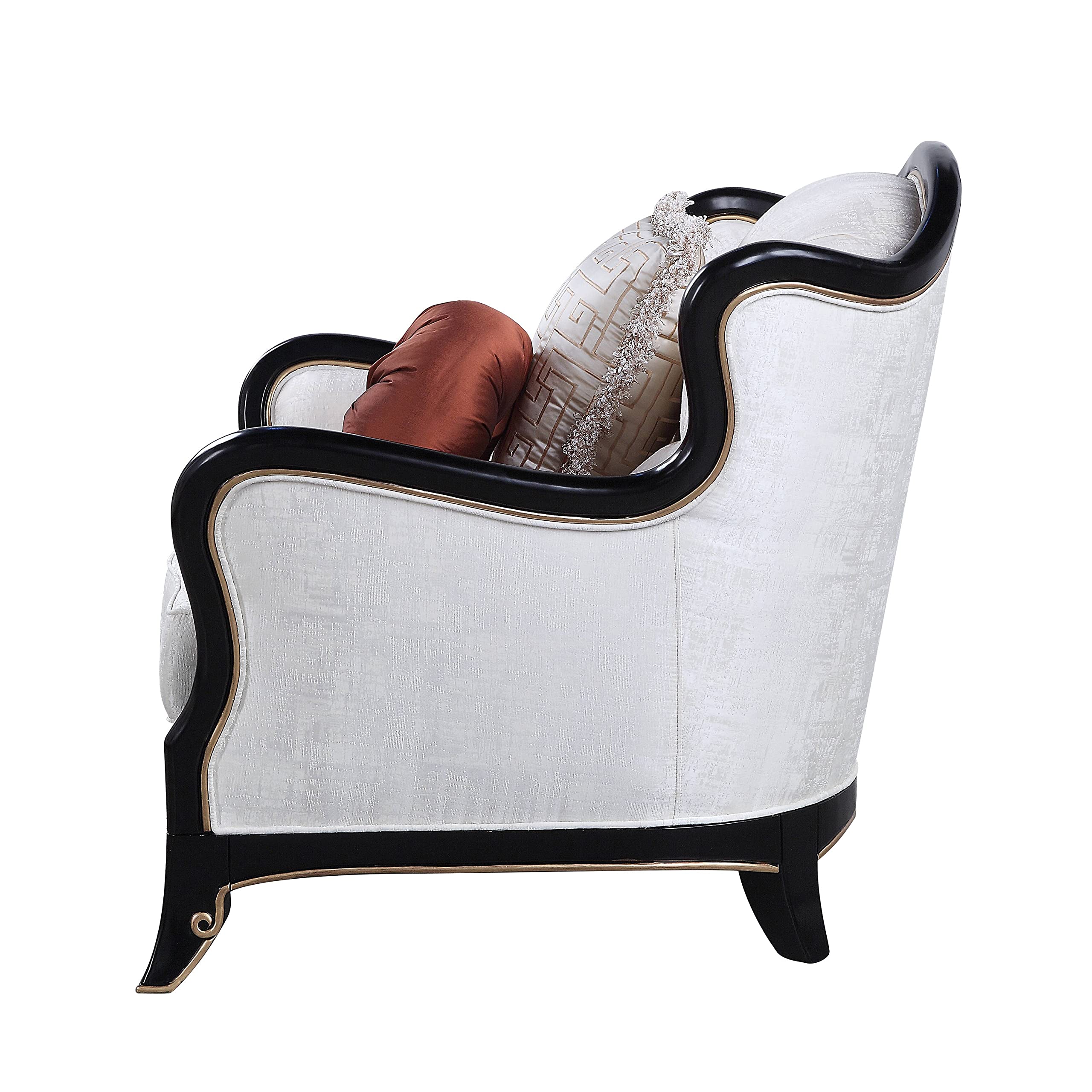 Acme Nurmive Sofa with 7 Pillows in Beige