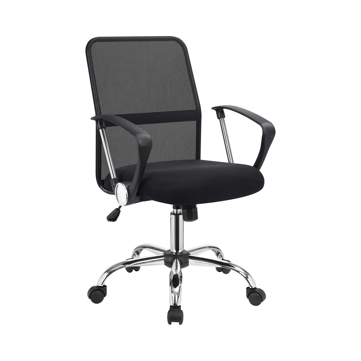 Coaster Furniture Office Chair Black Mesh Fabric Chrome 801319