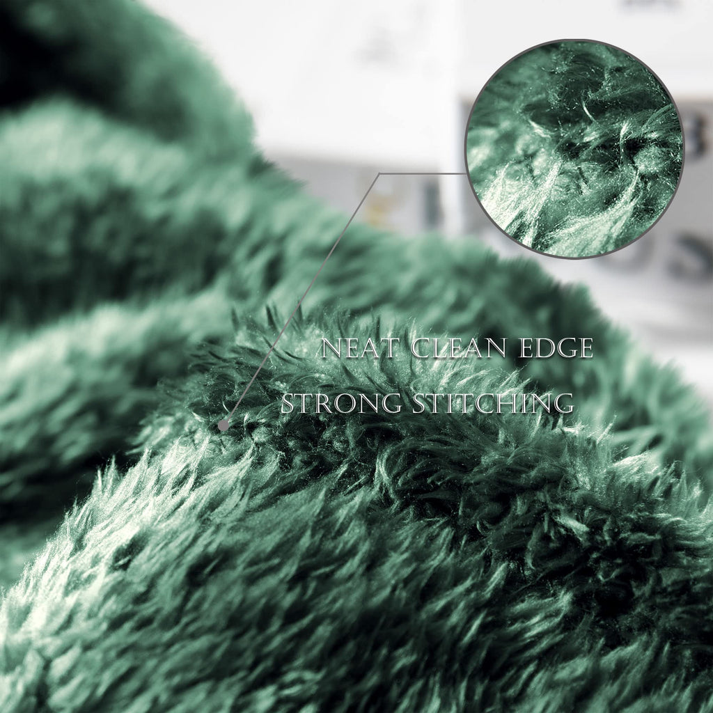 Exclusivo Mezcla Plush Fuzzy Fleece Bed Blanket Queen Size, Super Soft, Fluffy And Warm Blankets For Couch, Bed, All Season Use