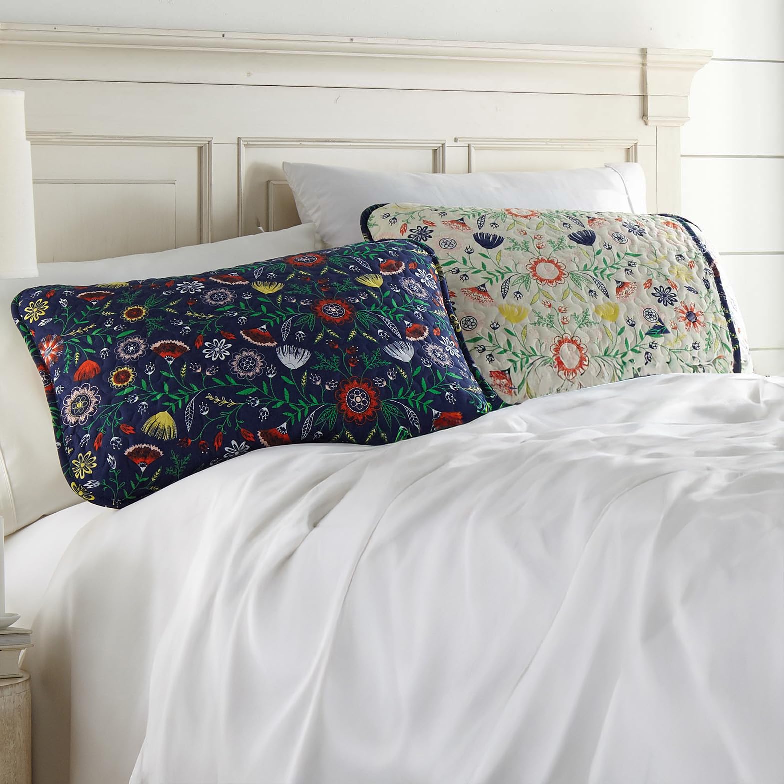 Southshore Fine Living, Inc. Boho Pillow Covers Standard Size 20'X26', Quilted Pillow Shams Queen Size Set Of 2, Fits Queen Or