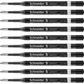 Schneider Gelion+ Gel Ink Cartridges, 0.7 Mm, Iso Format G2, Black Ink, Box Of 10 Refills (103901)