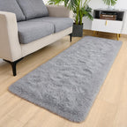 Detum Grey Runner Rug 2X6 Gray Rug For Bedroom Kitchen Bedside Hallyway Entryway Grey Runners Super Soft And Fluffy Carpets Wash