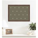 Pinboard Green Botanical Block Print