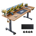 farexon 63 x 24 Inch Electric Standing Desk Adjustable Height, Sit-Stand Desk with Oversized Mouse Pad, Four Preset Heights, 27