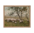 Poster Master Vintage A Flock of Sheep Poster - Retro Shepherding Print - Abstract Art - Lamb Art - Gift for Men & Women - Wall 