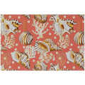 Seabreeze Sz6 Orange Coastal Rug Rectangle 9' X 12'