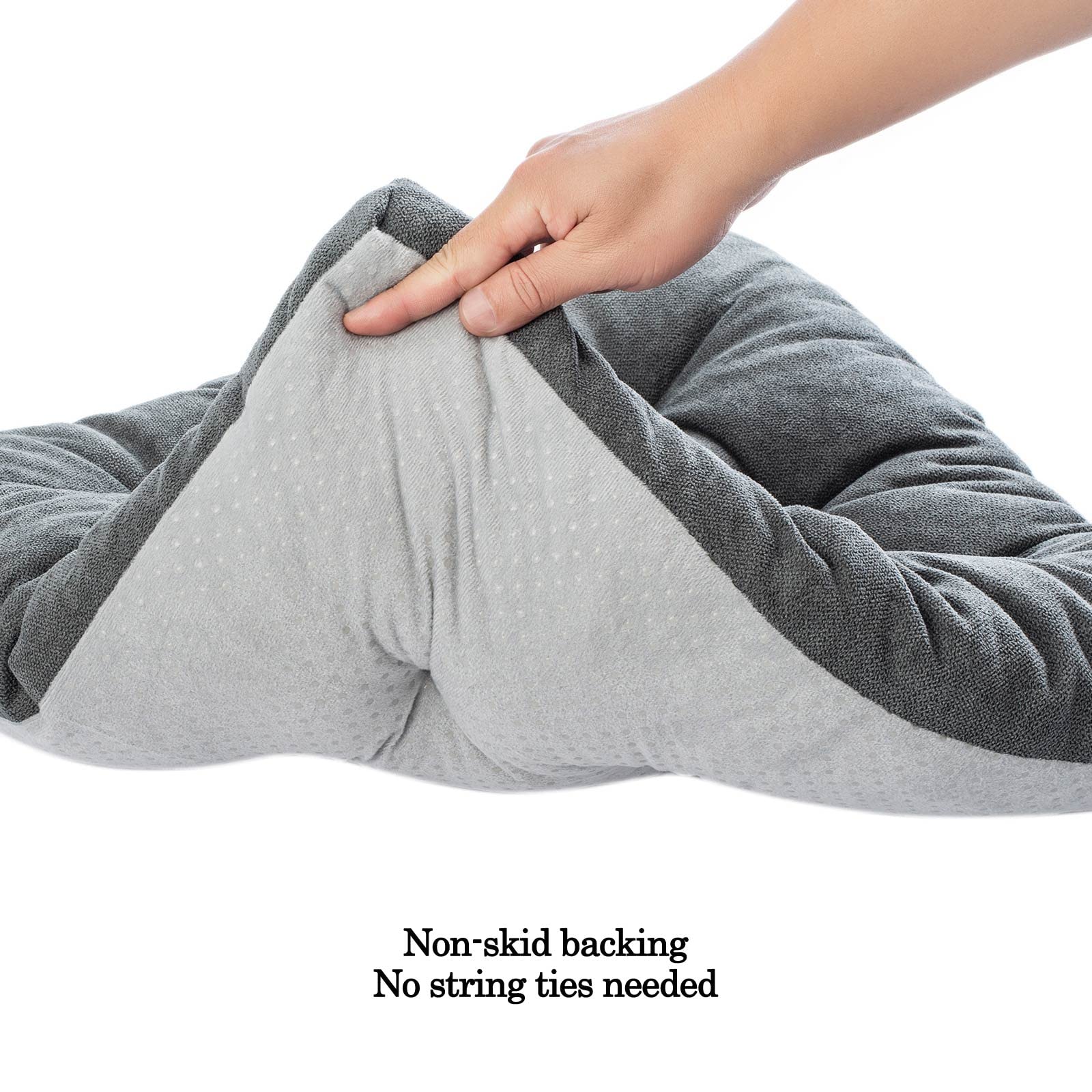 Fabricastle Outdoor Chair Cushions Patio Cushion Premium Comfortable Thick Fill Tufted 19' X 19' Floor Wicker Seat Pads, 2 Cou