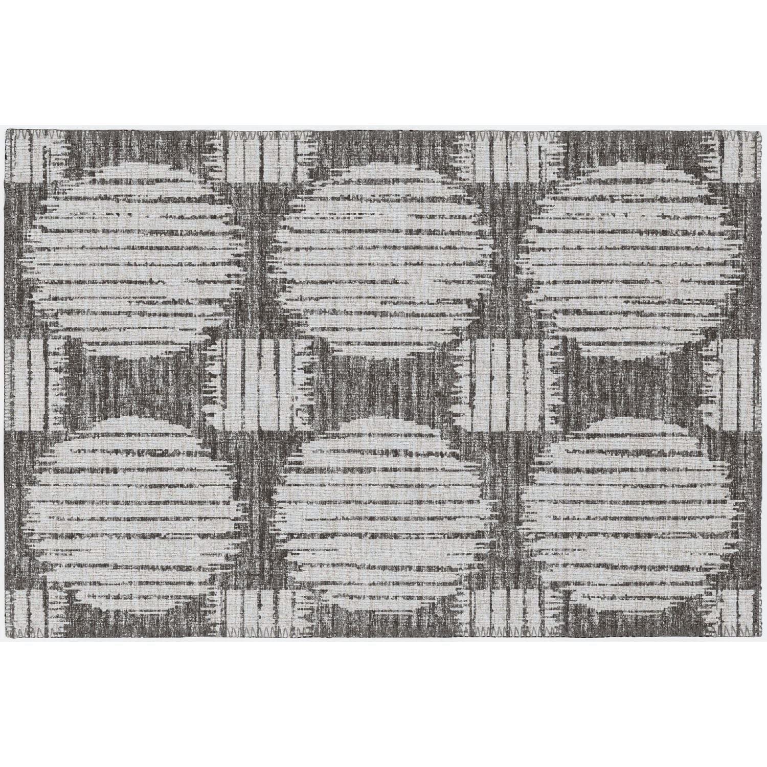 Sedona SN13 Grey Contemporary Rug Rectangle 5' X 7 ' 6'