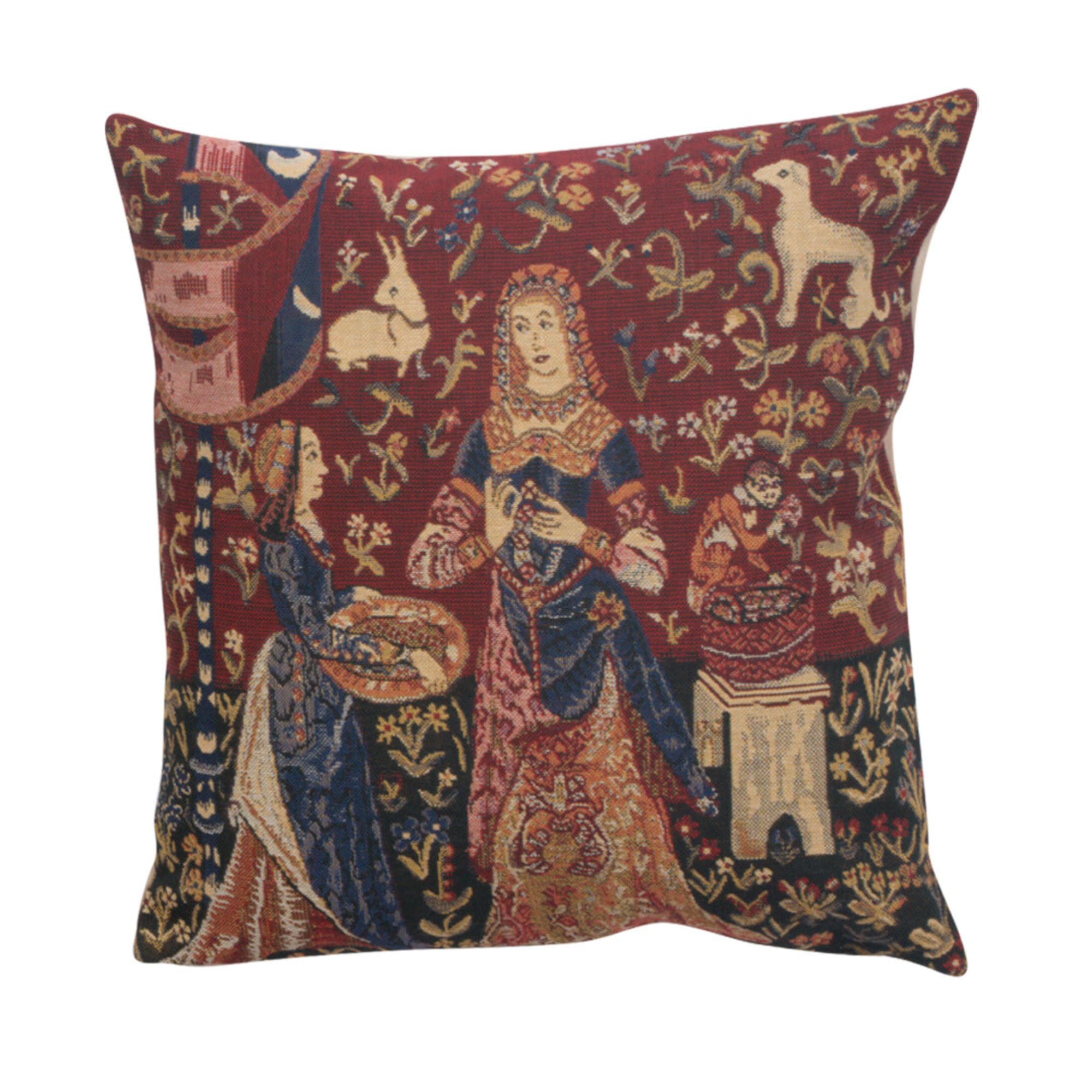 Charlotte Home Furnishings Inc. Smell Ii Square Throw Pillow Cover - 16 X 16 Decorative Boho Cushion Case For European Cotton Ho