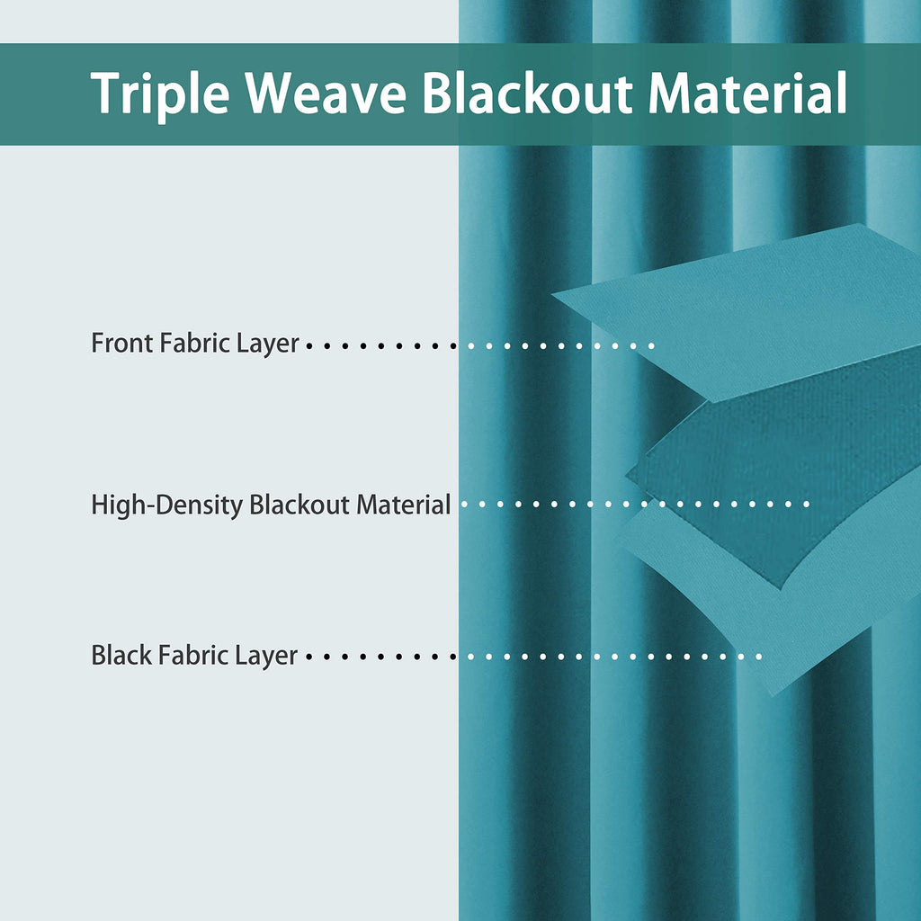Bonzer Extra Wide Room Divider Curtain Total Privacy Wall Noise Reducing Blackout Curtains For Apartment, Studio, 108L X 150W In