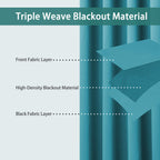 Bonzer Extra Wide Room Divider Curtain Total Privacy Wall Noise Reducing Blackout Curtains For Apartment, Studio, 108L X 150W In
