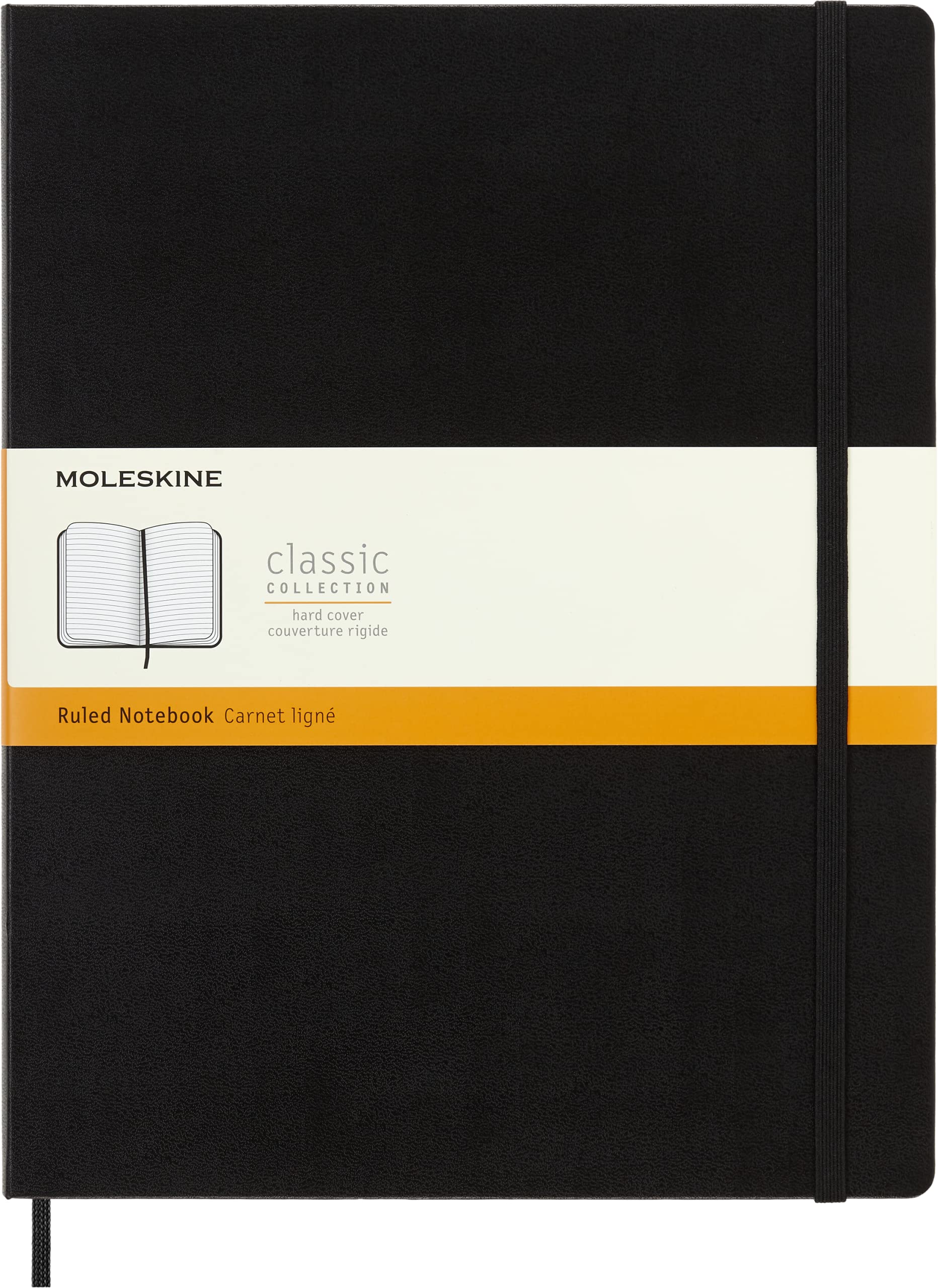Moleskine Classic Notebook, Hard Cover, Xxl (8.5' X 11') Ruled/Lined, Black, 192 Pages