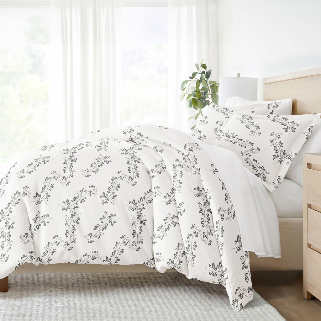 Linen Market Twin Duvet Cover For Twin (Gray) - Experience Hotel-Like Comfort With Unparalleled Softness, Exquisite Prints & Sol