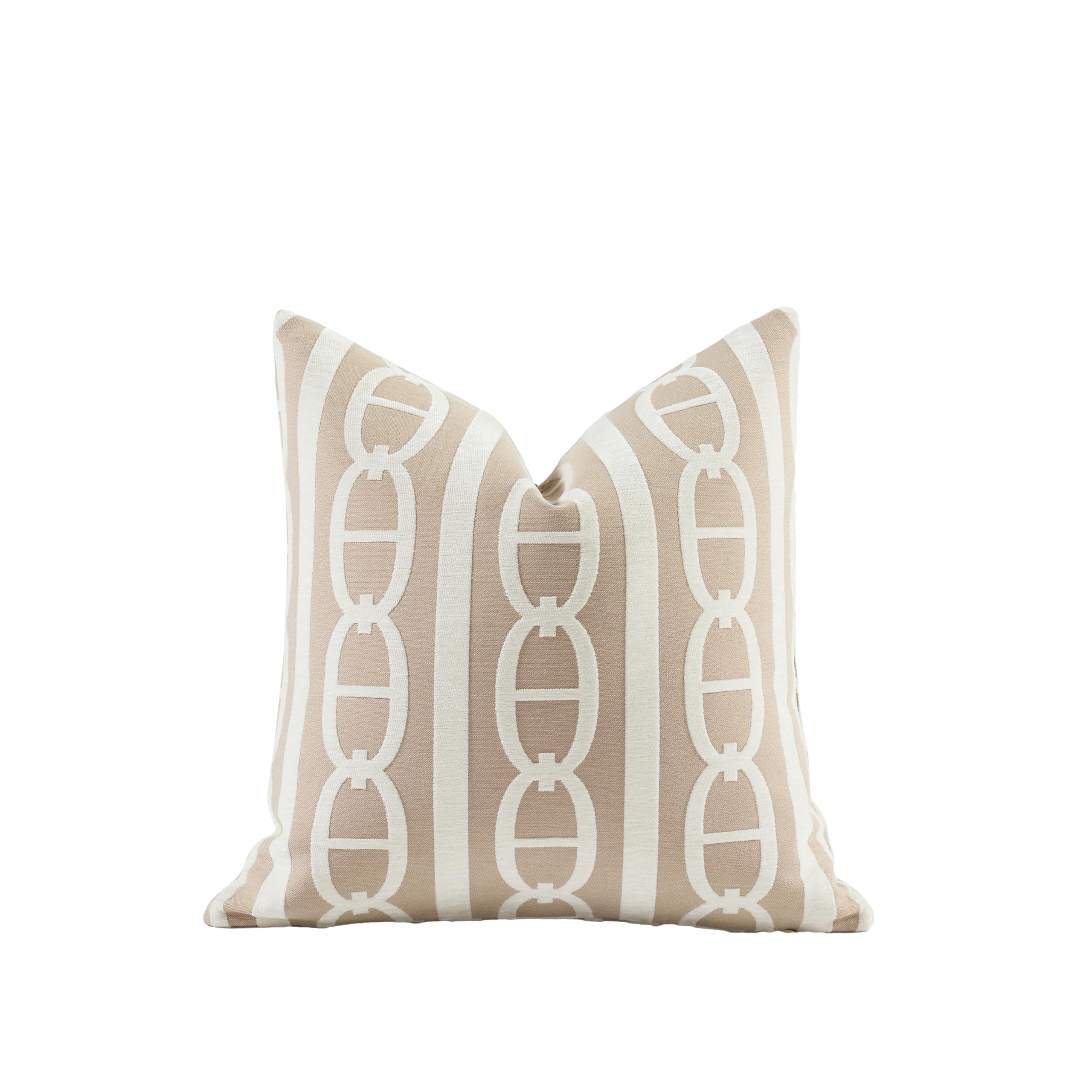 Croker Horse 2025 New 22X22' Inches Throw Pillow Cushion Covers - Pignose Horseshoe Beige Color Chenille Jacquard Embroidery Lu