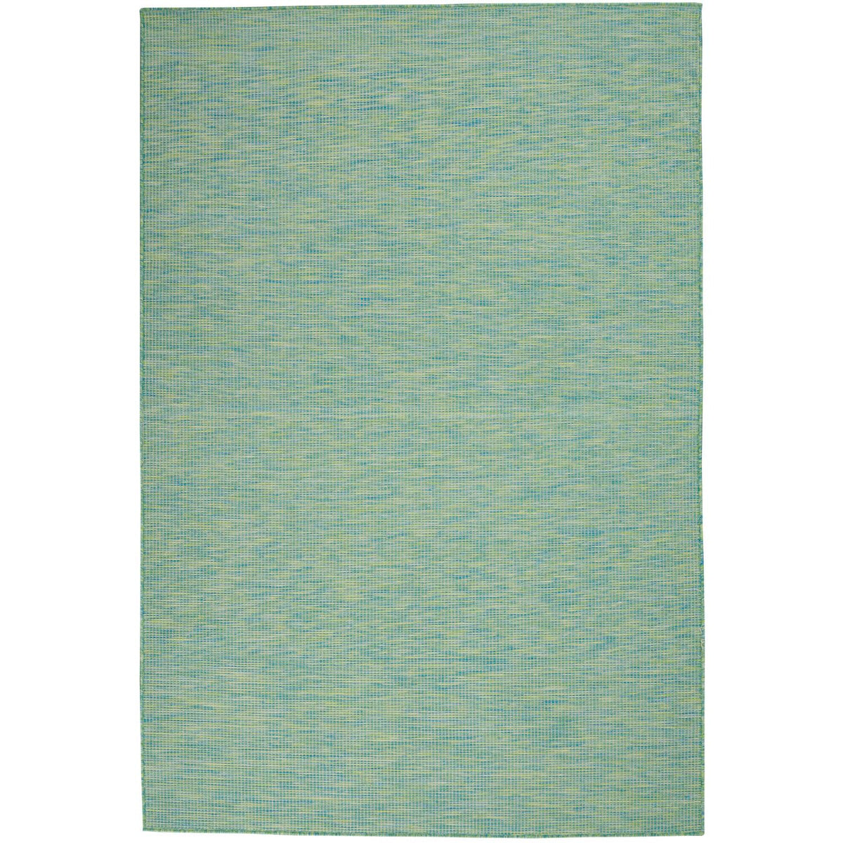 Nourison Positano Indoor/Outdoor Blue/Green 4' X 6' Area Rug, Easy Cleaning, Non Shedding, Bed Room, Living Room, Dining Room, B