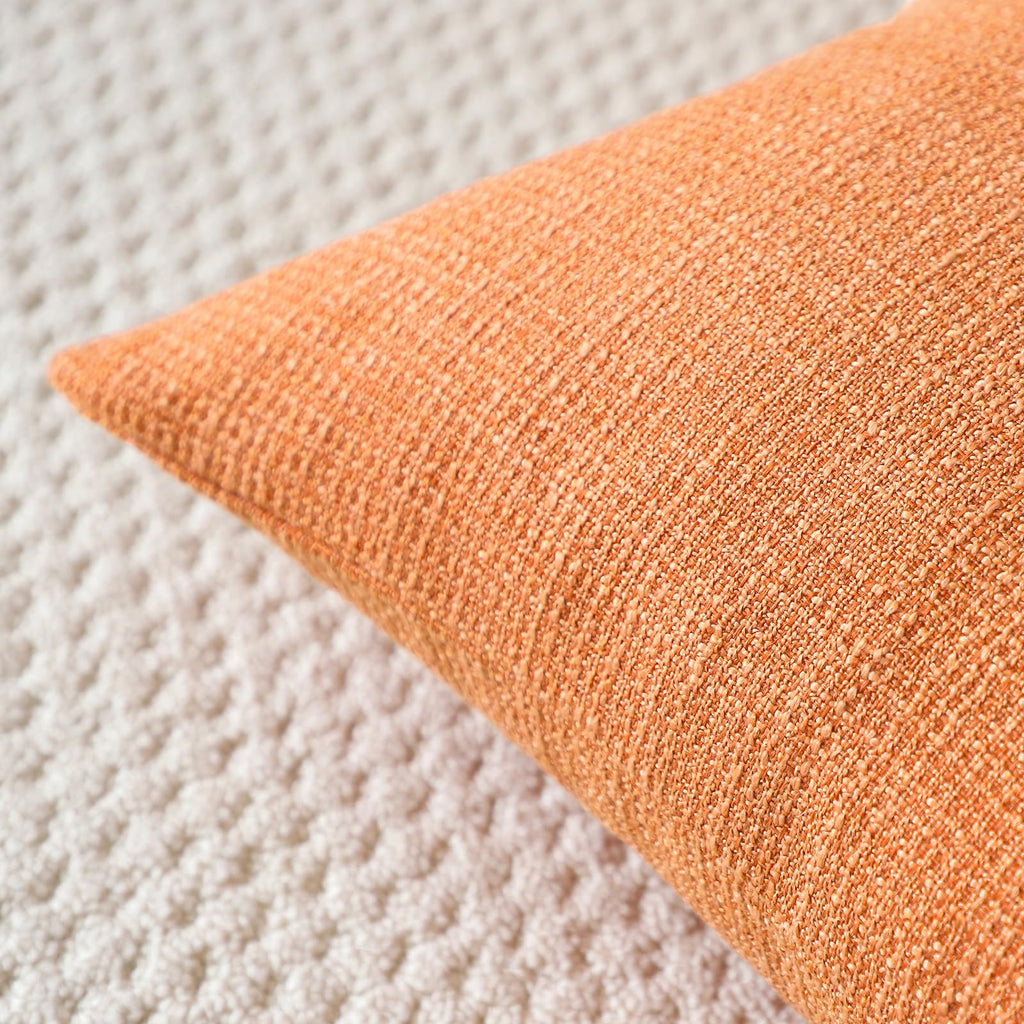 Otostar Linen Throw Pillow Covers Set Of 2 Decorative Square Pillowcases Cushion Covers 28X28 Inch For Home Decor Sofa Bedroom Car 70 X 70 Cm Coral