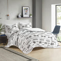 Intelligent Design Riku Comforter Set - Trendy Textured Clipped Jacquard Abstract Design, Modern Down Alternative, All Season Be