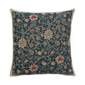 Charlotte Home Furnishings Inc. Fleurs De Morris Blue Square Throw Pillow Cover - 16 X 16 Decorative Boho Cushion Case For Europ
