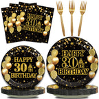 Kepeel 96Pcs 30th Birthday Party Tableware Set, Back in 1994 Birthday Party Decorations Supplies for Men Women Kepeel Cheers to 