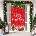 Christmas Decorations Merry Christmas Door Cover Christmas Background Banner Xmas Door Hanging Covers Photo Booth Props for Chri