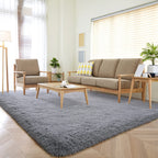 Detum Grey Rug Small Rug 2X3 Fluffy Rugs For Bedroom Kicthen Entryway Hallyway Washable Gray Area Rug Super Soft Throw Rug Room