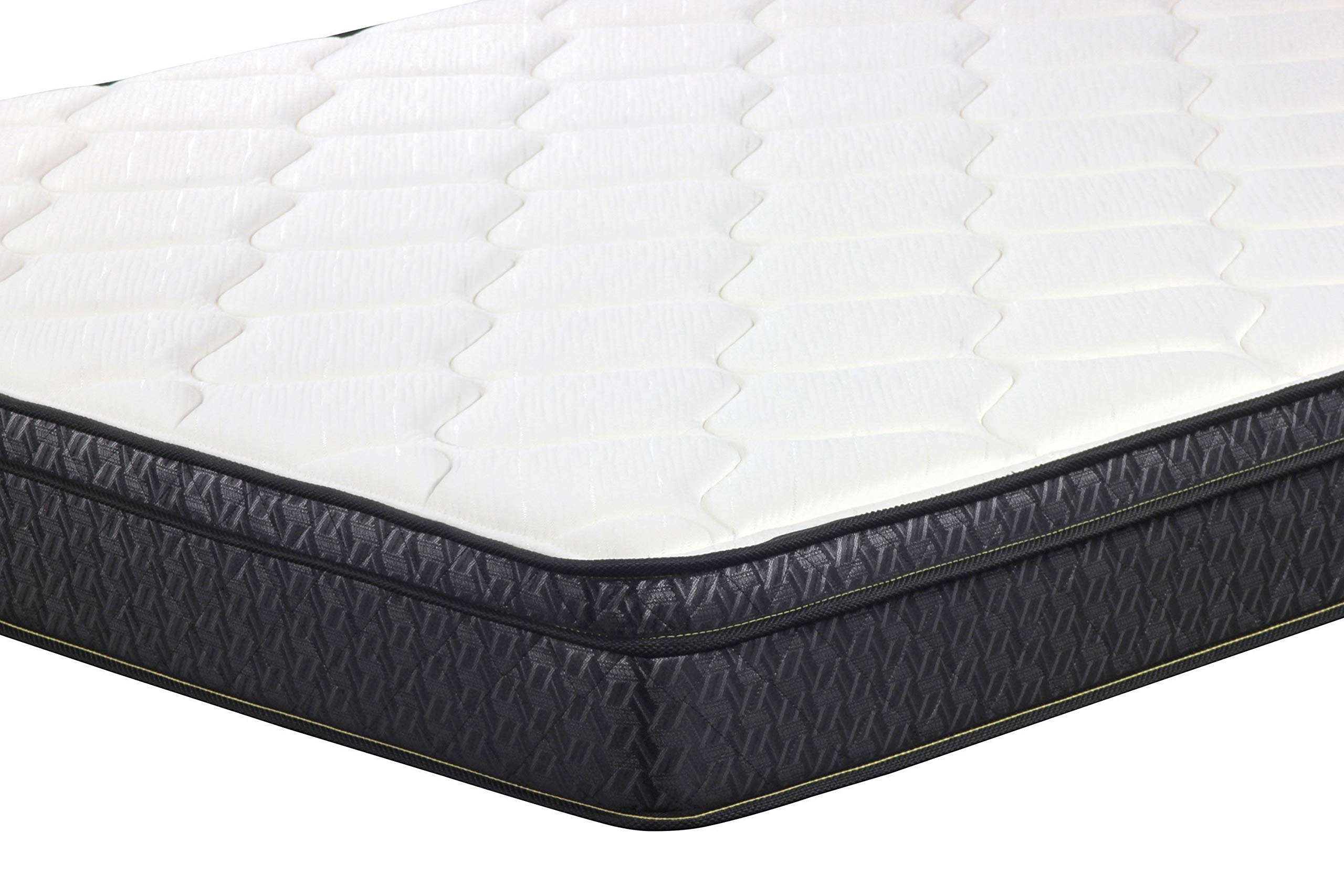 Coaster Home Furnishings Evie 9.25&quot; Twin Mattress White and Charcoal