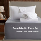 Nestl Twin Sheets Set - 3 Piece Twin Bed Sheets, Deep Pocket, Hotel Luxury, Extra Soft, Breathable And Cooling, White Sheets For Twin Size Mattresses