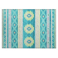 Phoenix Ph3 Blue Southwestern Rug Rectangle 8' X 10'