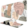 Bosobo Large Mouse Pad, Xxl Xl Extended Gaming Mouse Pad, Desk Mat For Office & Home, Modern Boho Leaves