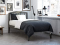 AFI, Richmond Twin XL Platform Bed with Attachable USB Charger, Grey