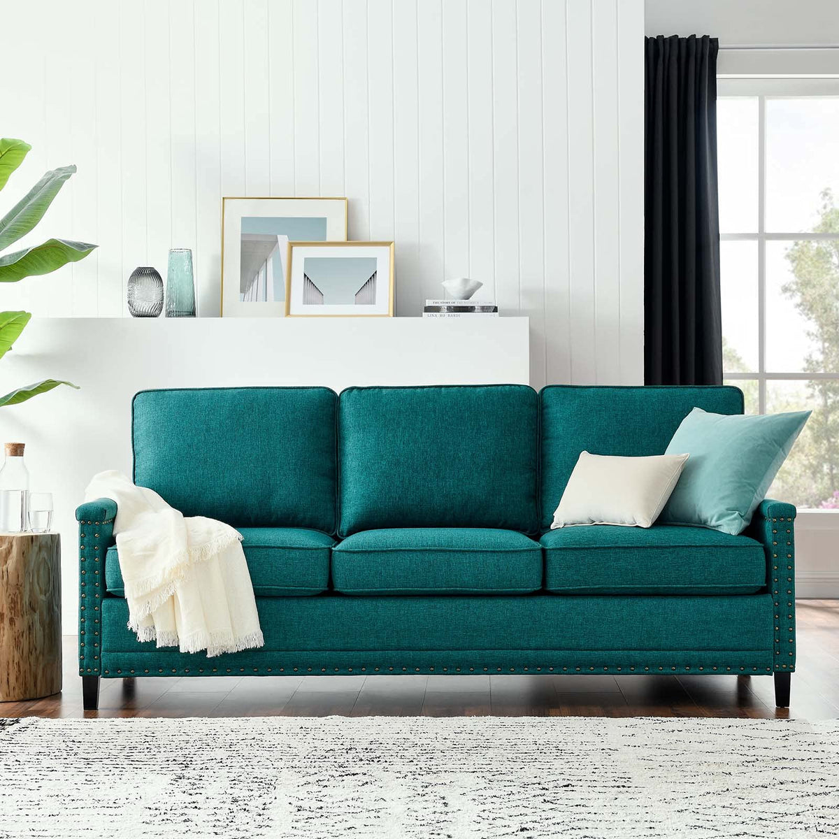 Modway Ashton Sofas, Teal