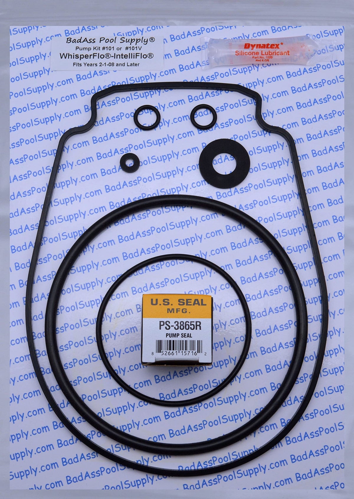 Badass Pool Supply Saltwater O-Ring Rebuild Repair Kit For Pentair Whisperflo Intelliflo, For Pumps Built 2-1-2008 And Later, Ki