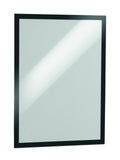 DURABLE Self-Adhesive Business and Store Sign Holder Magnetic DURAFRAME Document Sign Holder, Tabloid Size 11 x 17, Black, 2 Pac