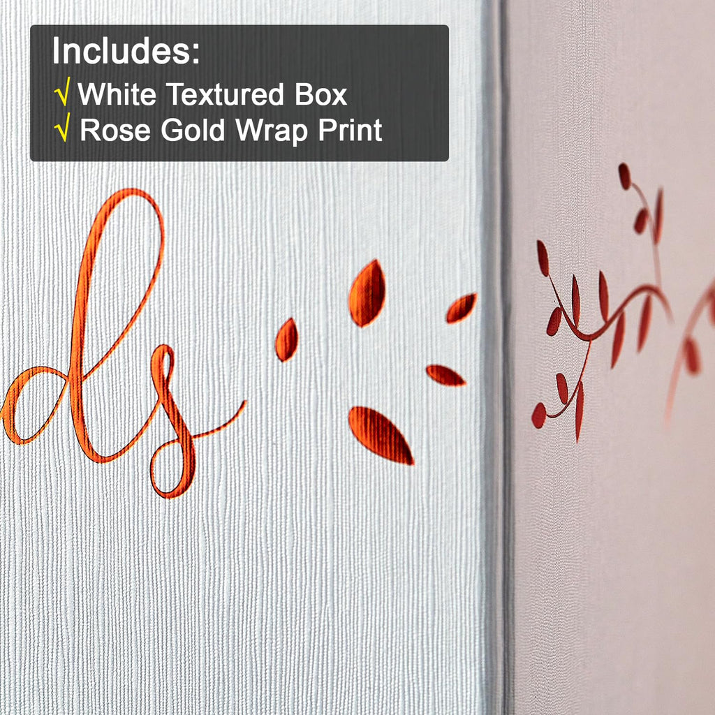 Rose Gold Card Box, Large 12    Gift Card Box Holder, White Wedding Mailbox, Sweet 16, Birthday Party, Graduation, Baby & Bridal