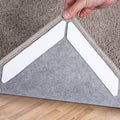 Rug Tape,16 Pcs Dual Sided Washable Removable Rug Stopper Grip Your Area Rug, Non Slip Adhesive Prevent Curl for Hardwood Floors