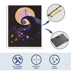 Idea Nuova Nightmare Before Christmas Led Light Up Canvas Wall Art Featuring Jack Skellington, 11'' W X 14'' H