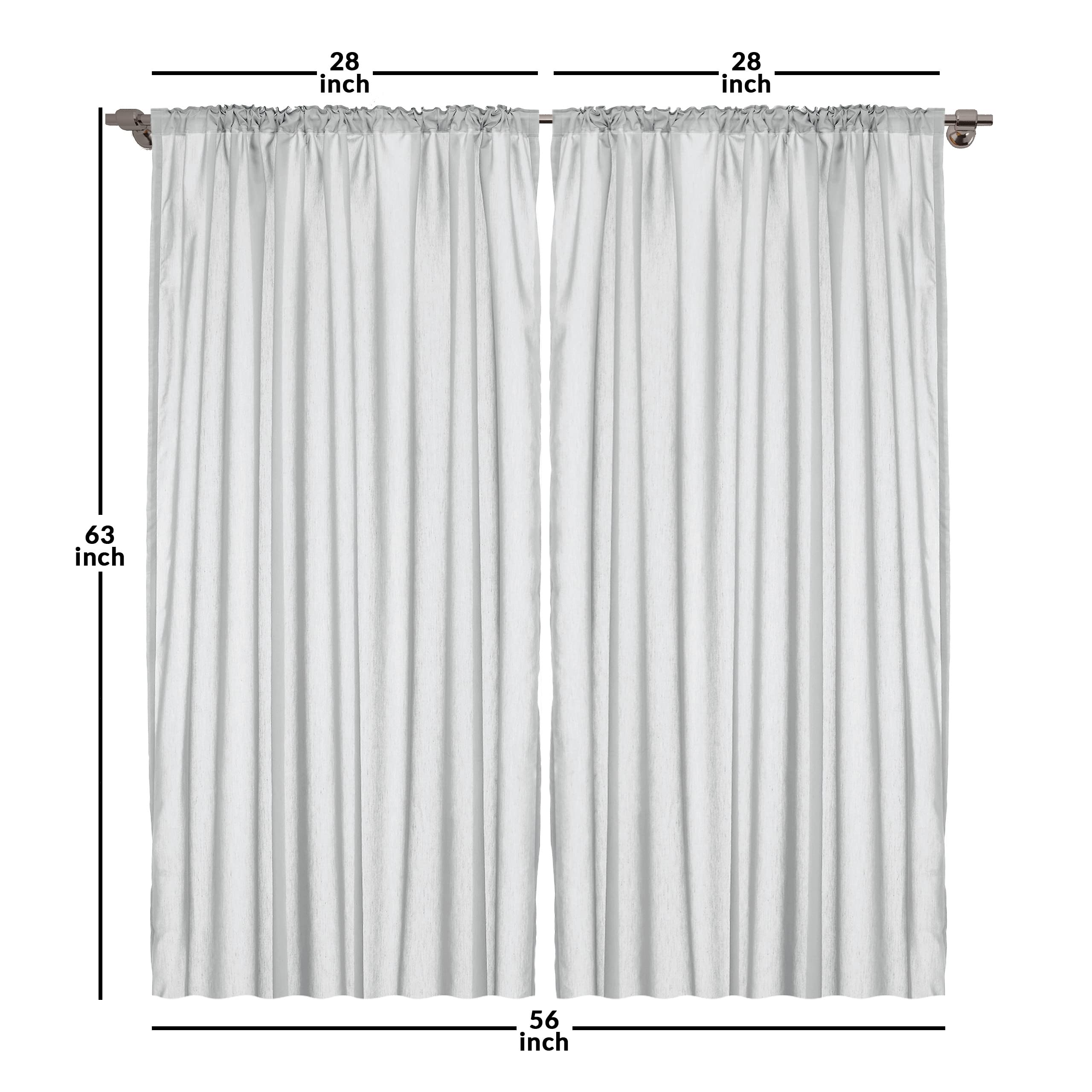 Ambesonne Pink Window Curtains, Leafy Floral Illustration Modern Boho Concept Rose Tones Grunge Art Minimalist, Lightweight Deco