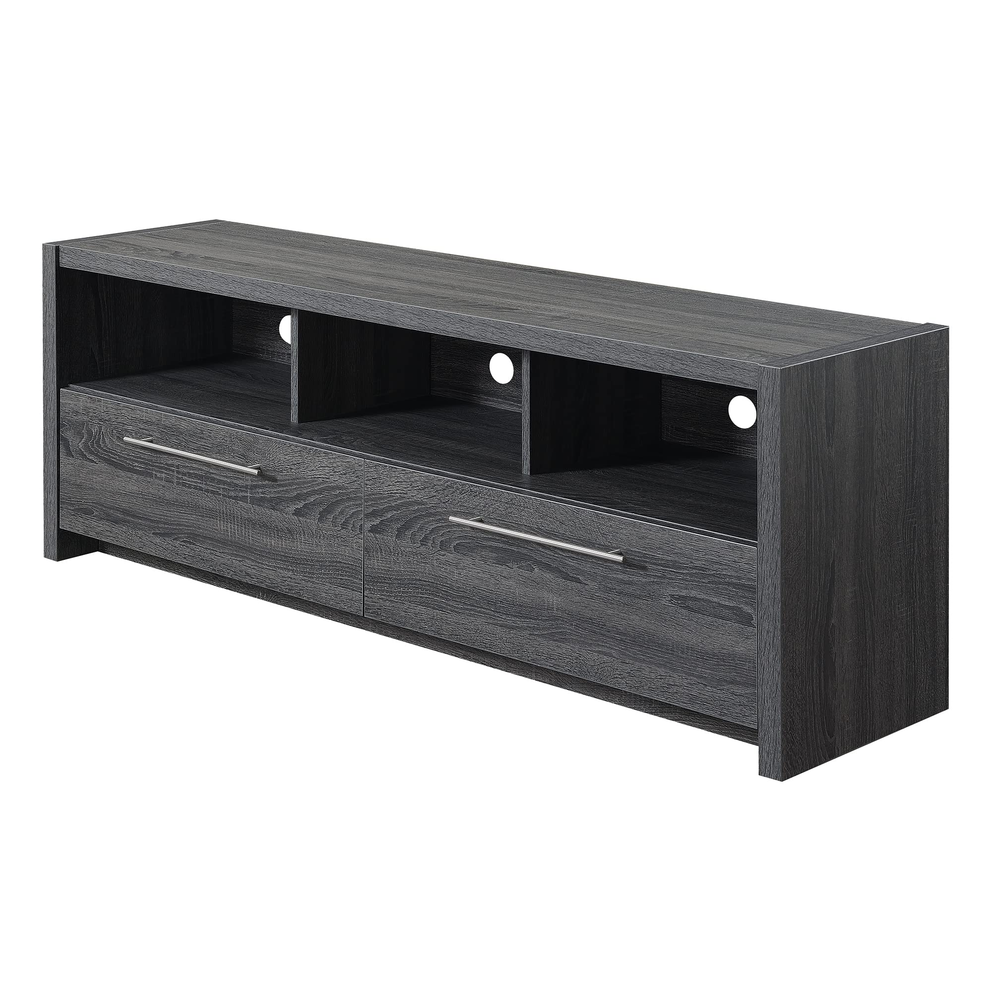 Convenience Concepts Newport Marbella 60 inch TV Stand with Cabinets and Shelves Home_Furniture_and_Decor, unspecified, Weathere