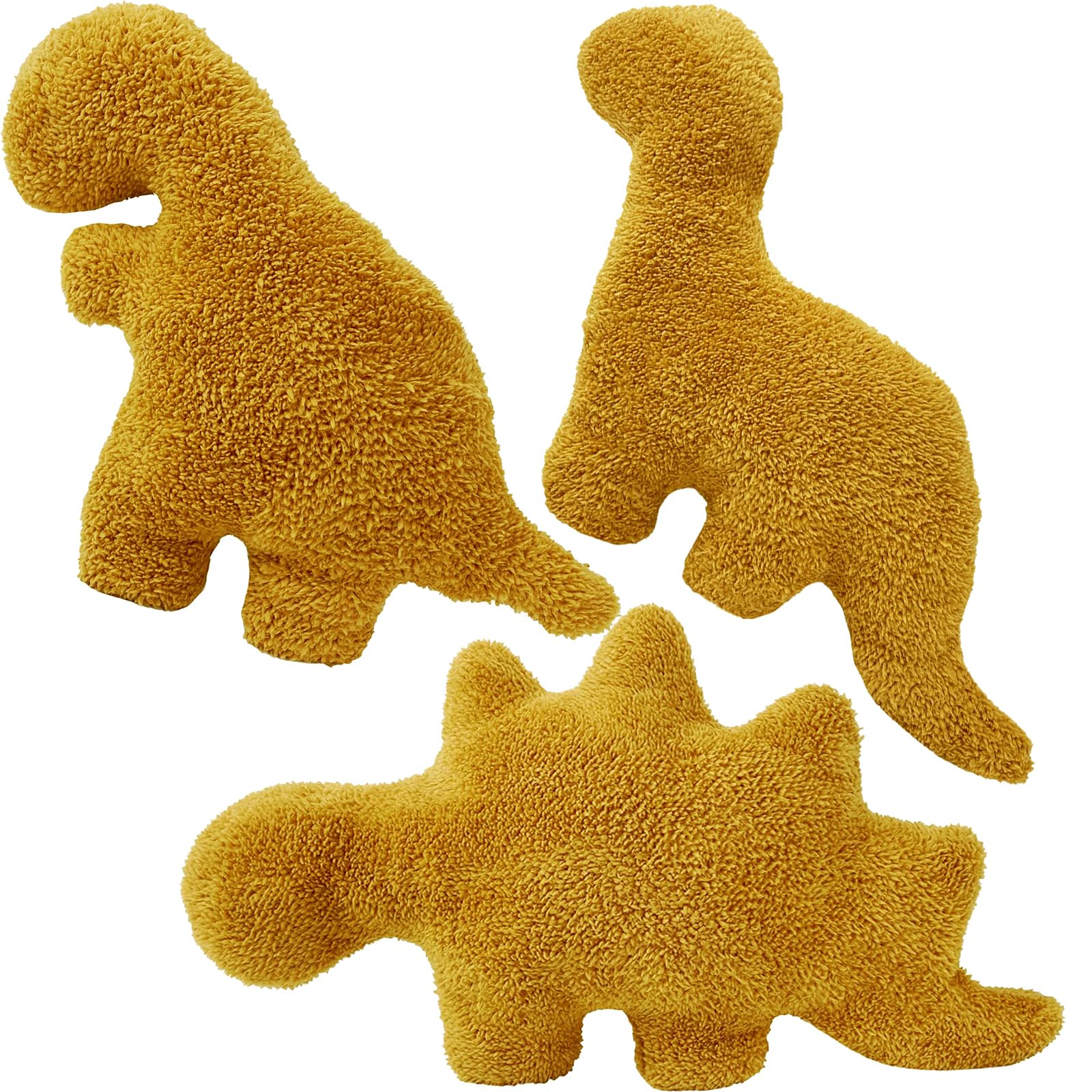 Aucess Dino Chicken Nugget Pillow Set 24in