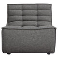 Diamond Sofa Armless Chair in Gray