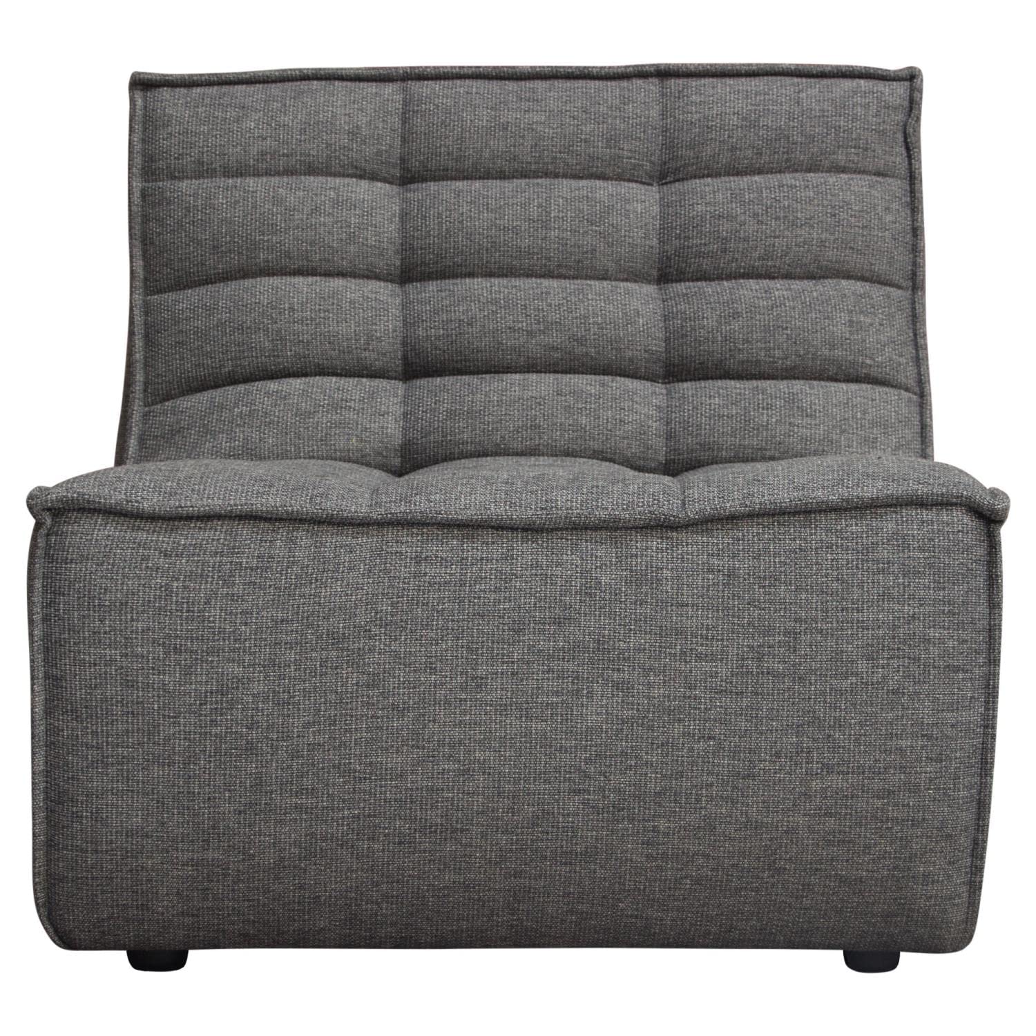 Diamond Sofa Armless Chair in Gray
