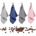 Unittype 4 Pack Barista Towels with Clip Microfiber Barista Cloth Set