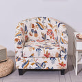 Crfatop 2 Piece Club Chair Slipcover Stretch Barrel Chair Covers Printed Tub Chair Slipcovers Soft Armchair Covers Removable Furniture Protector Arm Chair Cover For Living Room,66