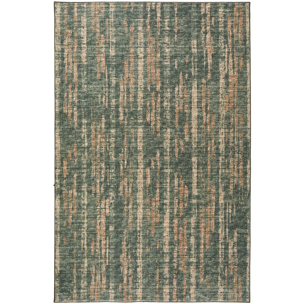 Winslow Wl6 Green Transitional Rug Rectangle 5' X 7 ' 6&quot;