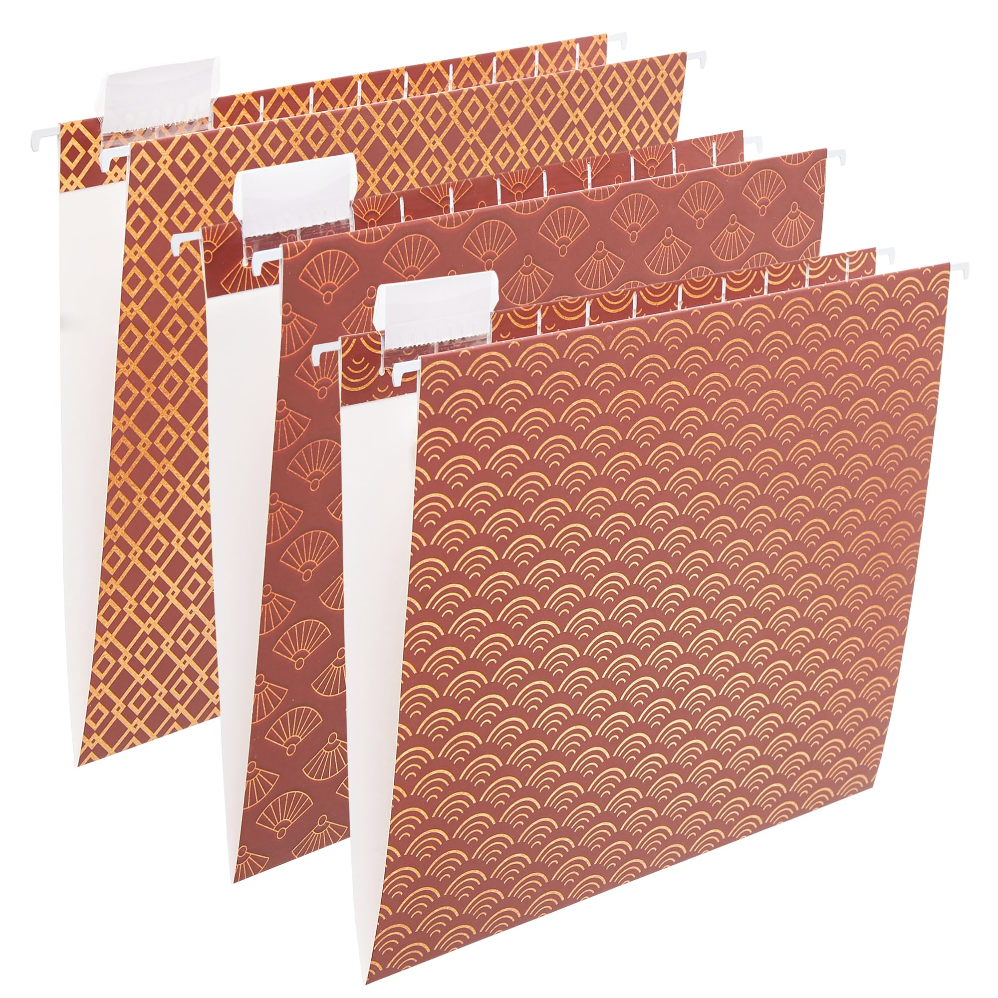 Y Yoma 6 Pack Decorative Hanging File Folders Letter Size Marble Cute Hanging Folder Pretty File Folder Organizer For Filing Cab