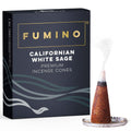 Fumino Californian White Sage Fresh Incense Cones 20 per Box Masala Agarbatti Joss Scent Fragrance for Relaxation and Meditation