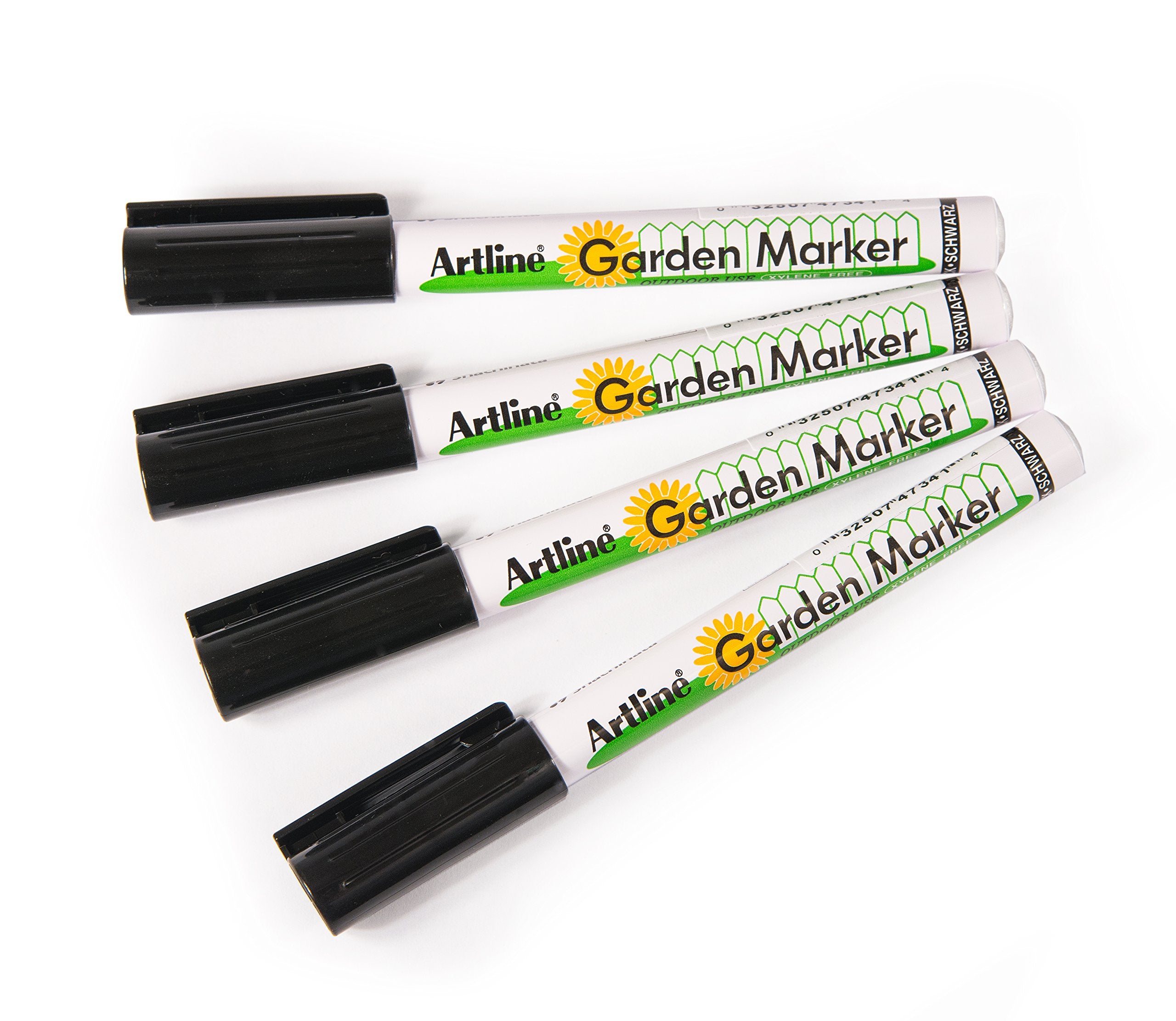 Premier Mark Garden Marker | Water Resistant | Quick Dry Ink Great For Outside Use (4 Markers)
