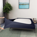 Box Spring Cover Twin Size - Jersey Knit & Stretchy Wrap Around 4 Sides Bed Skirt for Hotel & Home - Twin/Twin XL, Navy